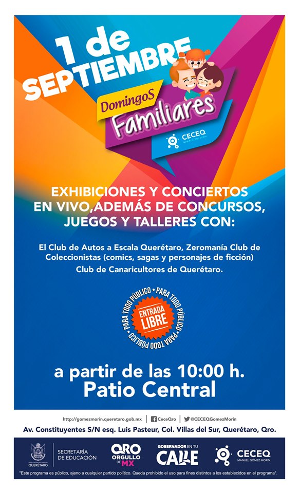 VEN A PASAR UN EXCELENTE DOMINGO FAMILIAR EN CECEQ! | Querétaro Mio